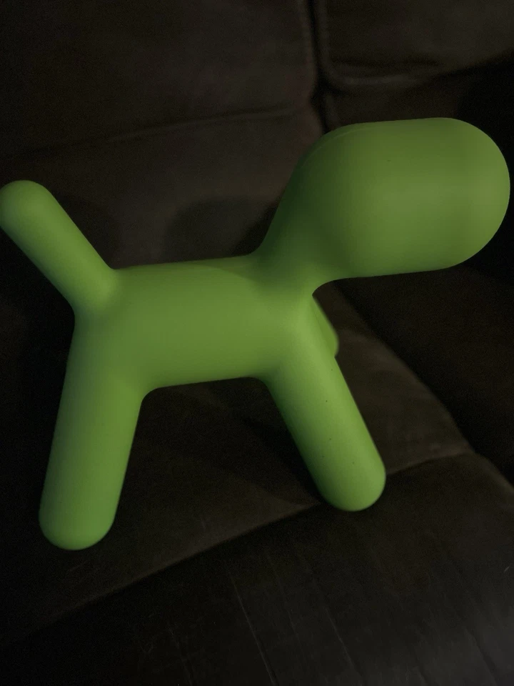 Eero Aarnio Puppy Me Too Collection Magis Made In Italy Small Dog Green Stool - Image 4 of 4