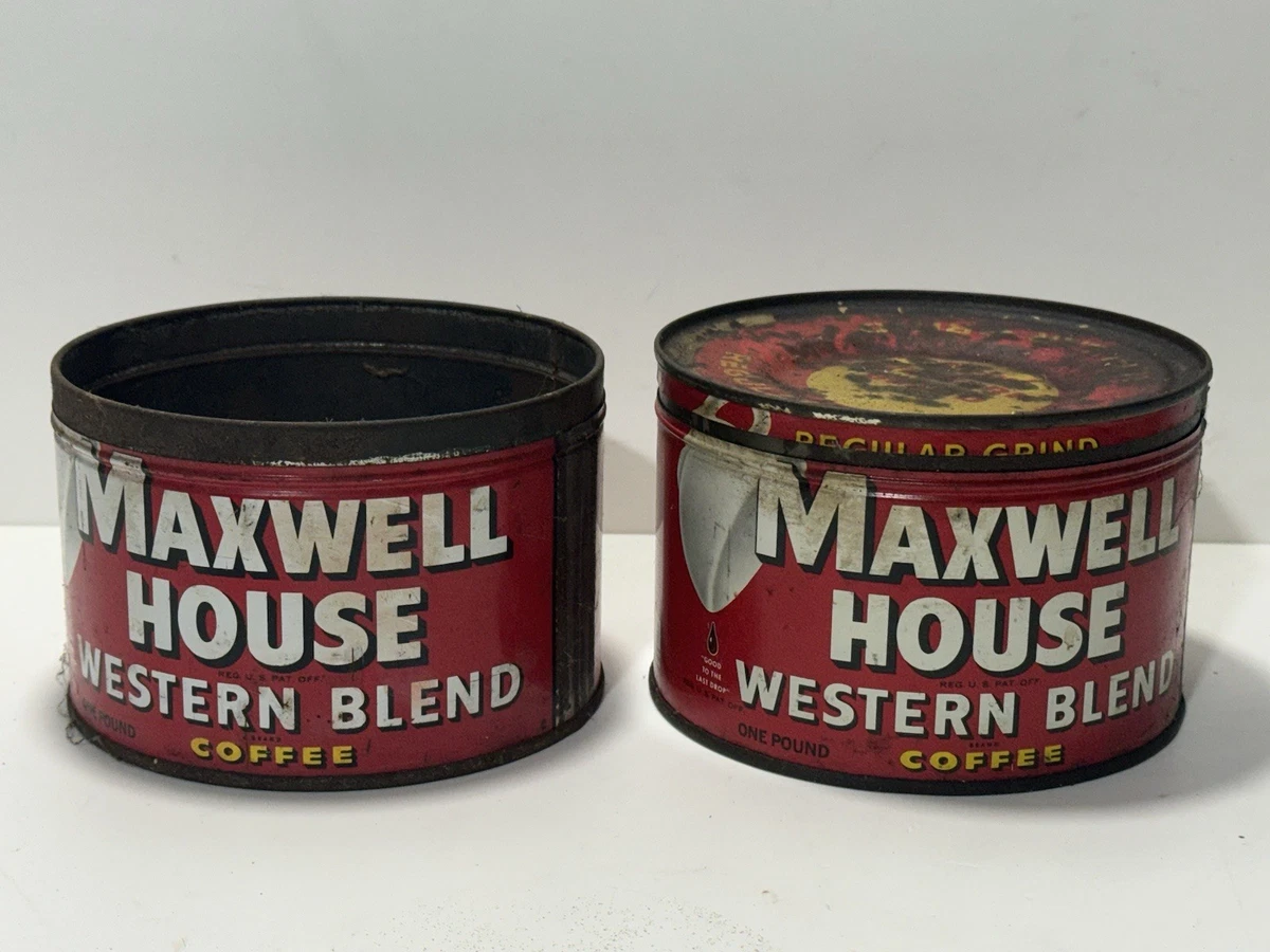 1lb. Coffee TiN Indiana Maxwell House Advertising for sale | eBay