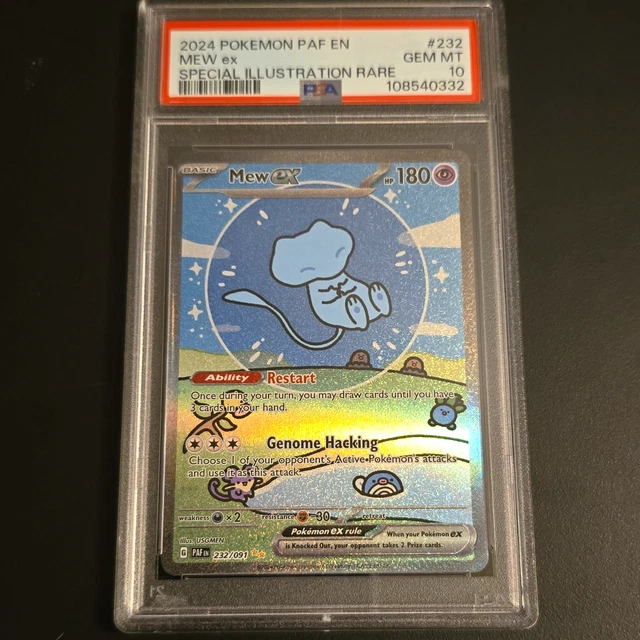 Pokemon SV Paldean Fates Mew ex 232/091 SIR Holo PSA 10 English 2024