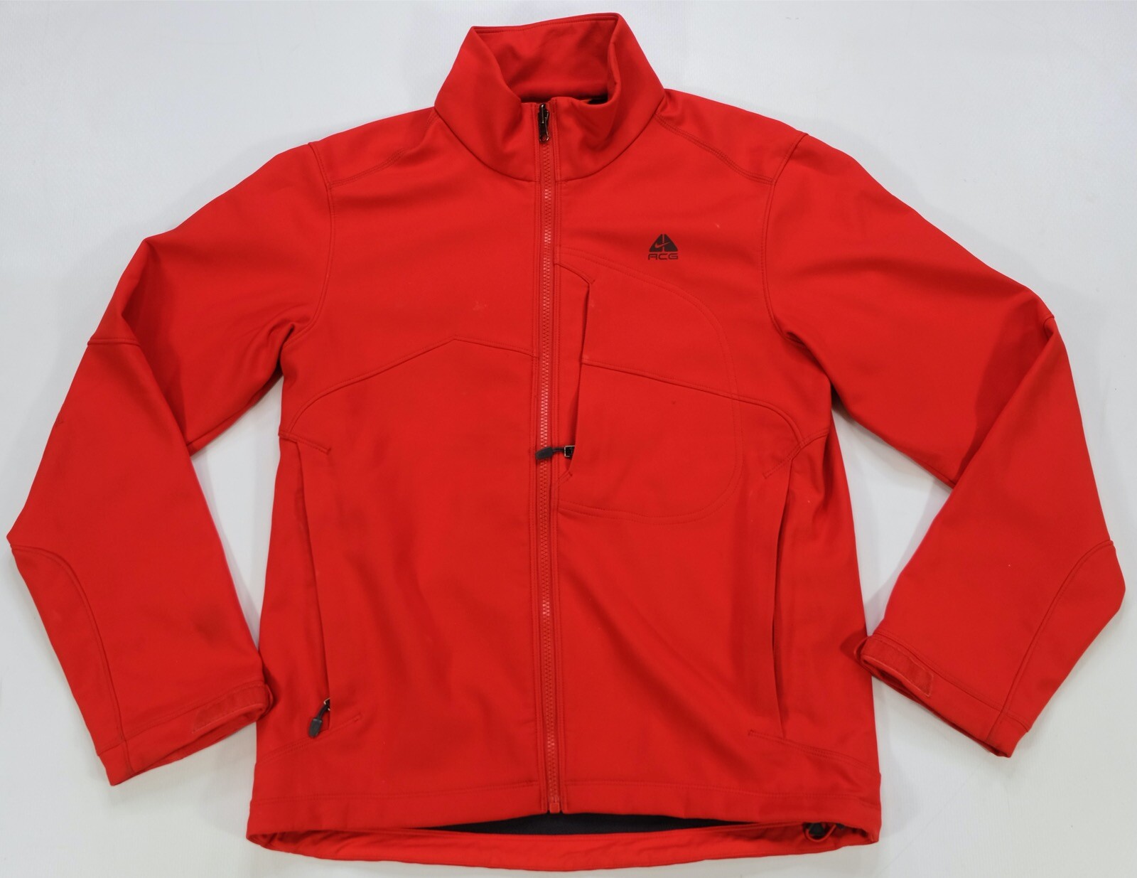 Rare Vintage NIKE ACG Swoosh Triangle Full Zip Shell Jacket 90s 2000s Orange M