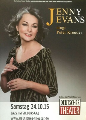 JENNY EVANS  2015 MÜNCHEN - orig. Concert Poster -- Konzert Plakat - DIN A1