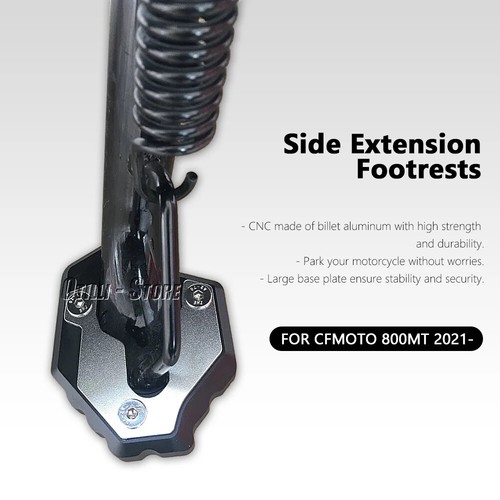 Side Stand Plate Kickstand Enlarger Support Extension For CFMOTO 800MT 2021-2024 - Picture 5 of 6