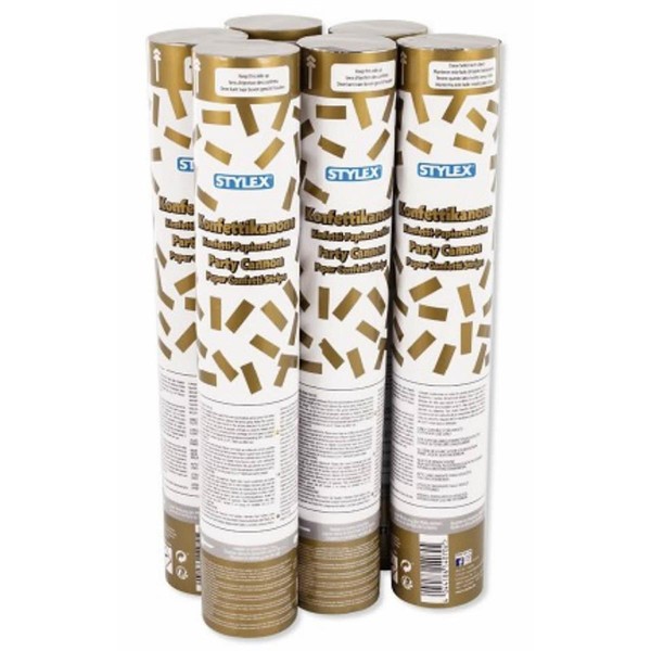 Stylex Konfetti-Kanone Shooter 30 Cm, Gold Goldregen Partypopper Silvester-image