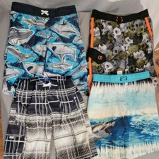 4 boys youth swim trunks sizes 8-10/12 ocean pacific, misc