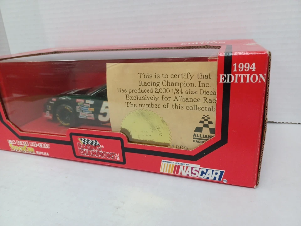 Diecast NASCAR Racing Champions 1:24 1994 59 Dennis Setzer Certificate - Image 3 of 4
