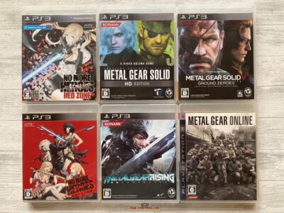 SONY PS3 No More Heroes & Metal Gear Solid HD Edition Rising & V & Online set