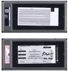 Luke Hughes New Jersey Devils NHL Debut Signed Inscribed Ticket Stub PSA/DNA 9