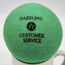Texaco Dazzling Customer Service Award 3.5 Inch Foam Ball Green Gas Station