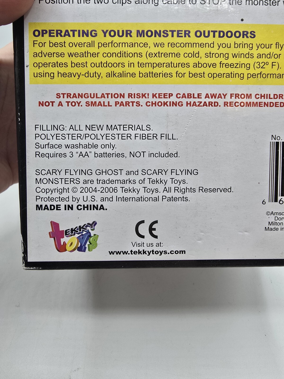 Vintage 2004 Tekky Toys Halloween Flying Monster 3 FT Tall Grim Reaper