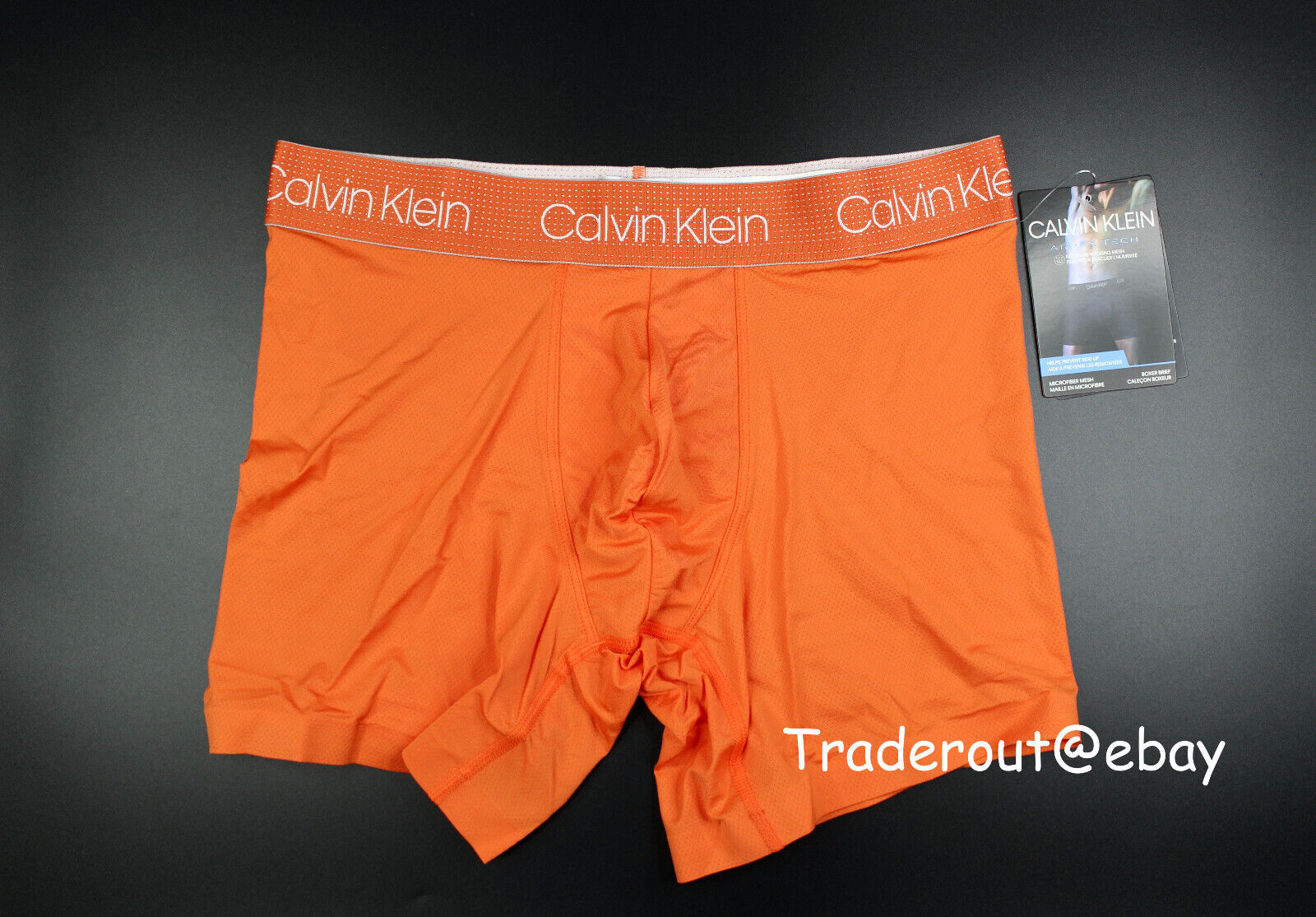Calvin Klein CK men orange Mesh Air FX microfiber boxer brief underwear  size S M | eBay