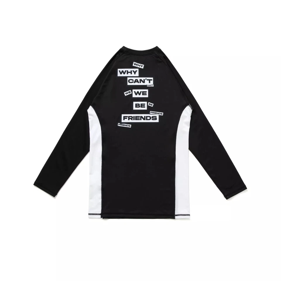Albino and Preto x WAR Brand New Rash Guard LS & Shorts set No Gi Bjj (Black) - Image 3 of 4