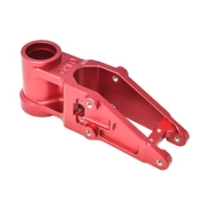 GPM Racing Aluminum 7075 Front Bulkhead Red for Losi 1/4 Promoto-MX