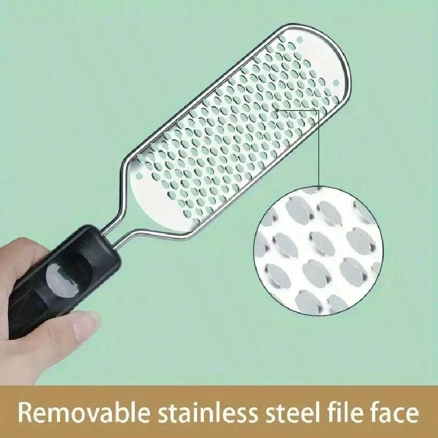 Stainless Steel Pedicure Foot File Callus Remover & Heel Scraper for Smooth Feet - Image 4 of 4
