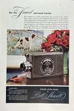 1947 Bell  Howell Filmo Auto Load Movie Camera Print Advertisement