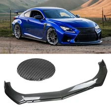 Carbon Fiber Look Front Bumper Lip Spoiler Splitter For Lexus RC350 RC F-Sport