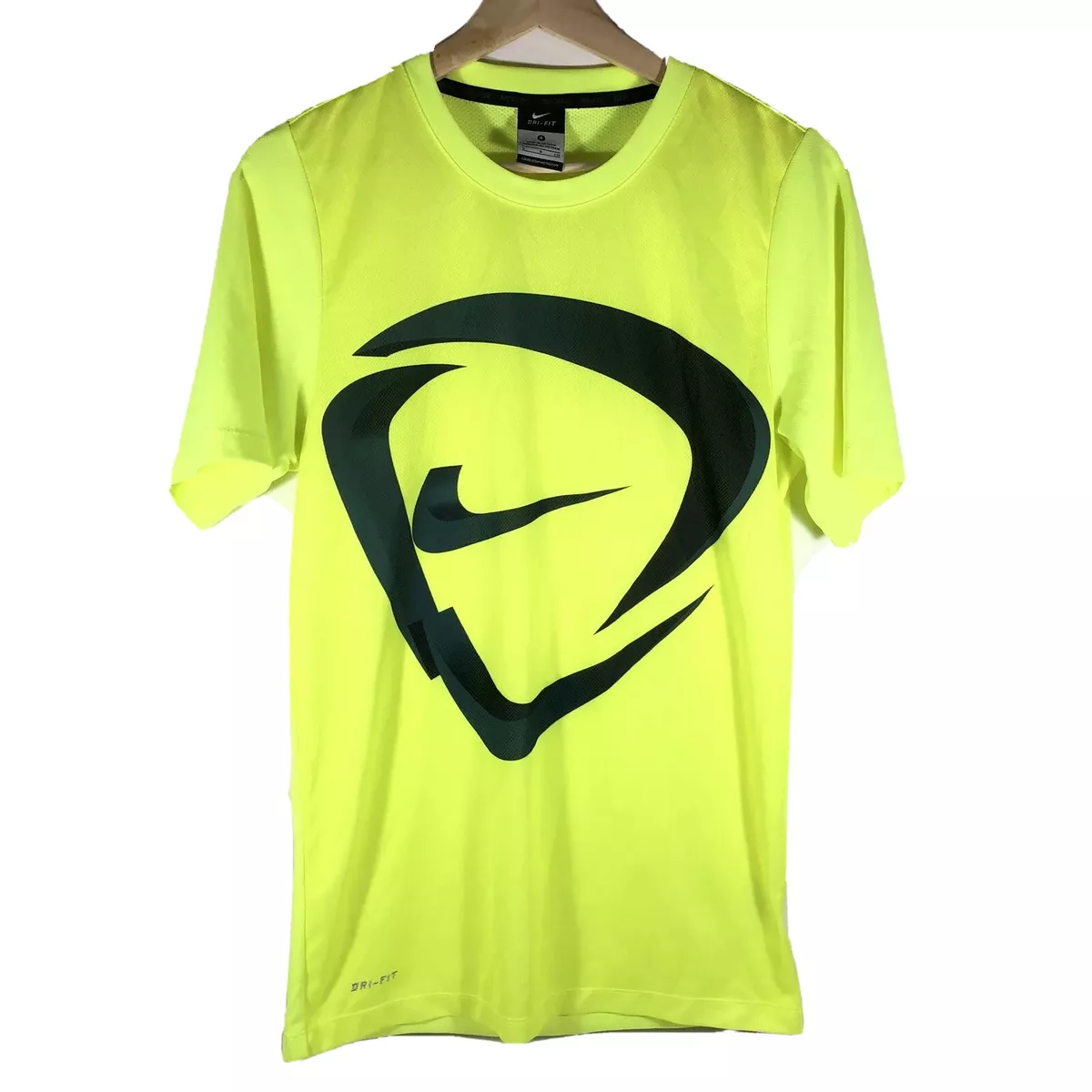 Neon yellow nike hot sale dri fit shirt