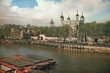 The Tower of London Palace and Fortress Barracks and Prison UK Vintage Postcard