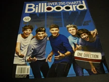 ONE DIRECTION Top New Artist... 2012 BB mag cover as PROMO DISPLAY AD