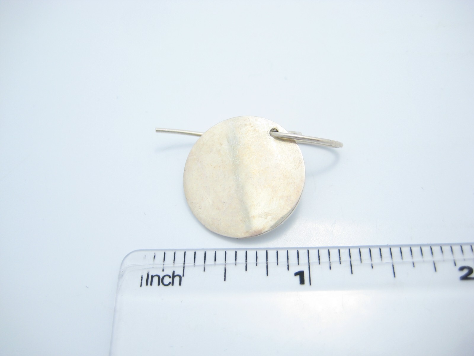 Sterling Silver Smooth Circle Hook Dangle Earrings - image 6