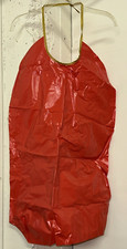 VINTAGE 1980S BEN COOPER RED BIB CAPE SOLDIER WARRIOR VINYL HALLOWEEN COSTUME