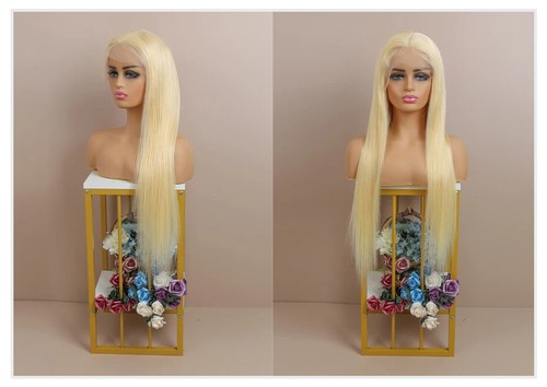 13x4 13x6 360 HD Transparent 613 Honey Blonde Color Lace Front Human Hair Wigs - Picture 16 of 24