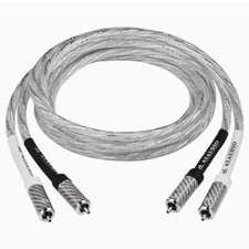 RCA Audio Cable 6N OCC Silver Plated HiFi 2RCA to 2RCA Male Interconnect Cable