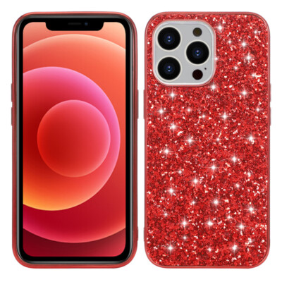 Paillette Bling shining glitter Back Case For iPhone 13 12 16 Pro Max Mini 14 15