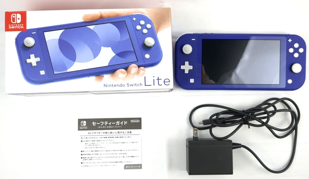 Nintendo Switch Lite Handheld Game Console blue W/B Region-Free