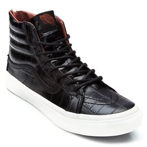 VANS SK8-HI SLIM ZIP LEATHER CROC Shoes 