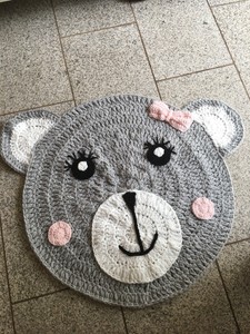 Teppich Gehakelt Neu Barenteppich Fur Kinderzimmern Ebay