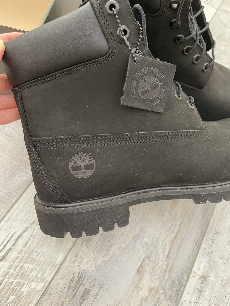 Timberland premium 6 in waterproof boot black nubuck, New Size 11