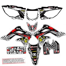 2016 2017 2018 KXF 450 GRAPHICS BEAST MODE: BLACK MOTOCROSS DIRT BIK DECALS KIT 