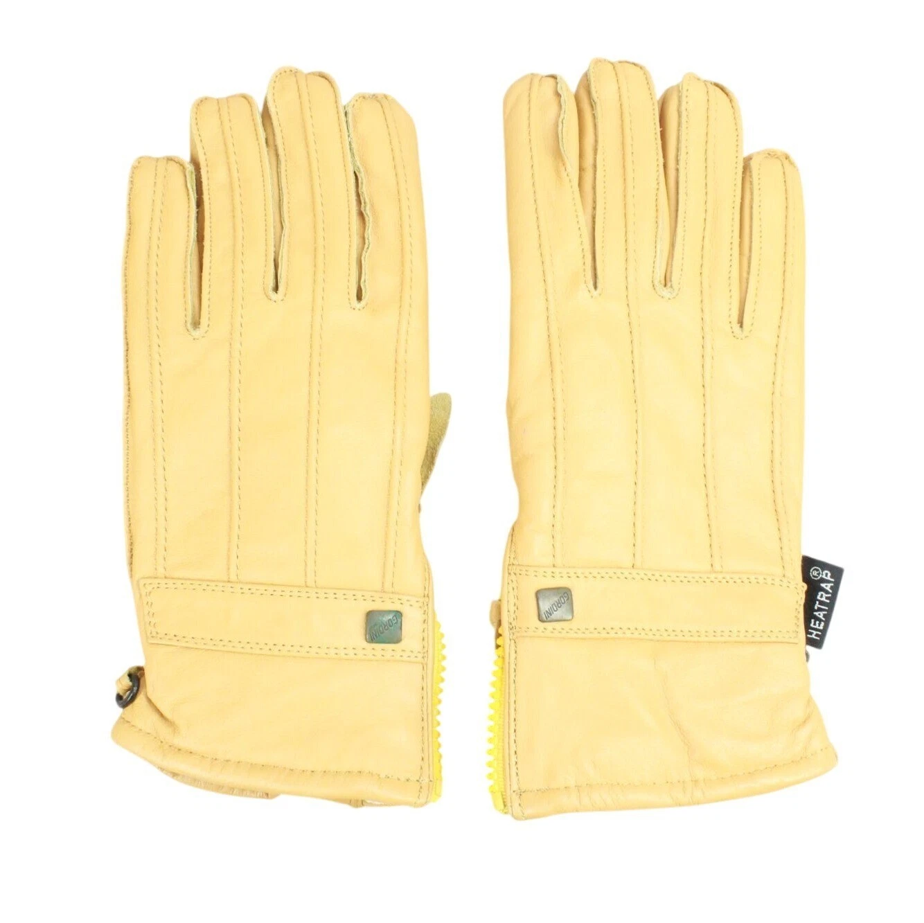 Gordini Men's Genuine Leather Fleece Lining Winter Gloves Camel Size Small