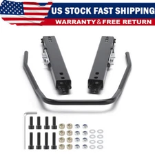 Racewill Dual Lock Design Car Racing Seat Base Slider Rail Brackets Bucket Adapt