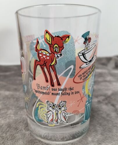 McDonald's x Disney 100th Anniversary Glass Dumbo Tinker Bell Pinocchio Bambi - Picture 3 of 10