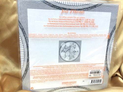 2014 Jour D'Hermes 4pcs Set 2.87oz + 0.25oz Eau de Parfum + B. Lotion & Gel NEW - Picture 3 of 3