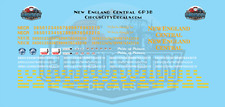 New England Central GP38-2 HO 1:87 Scale Decal Set