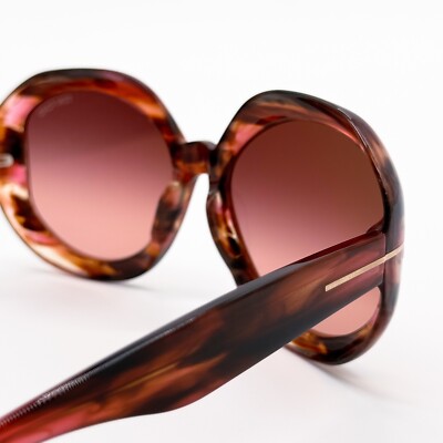 NEW TOM FORD GEORGIA-02 TF1011 55F WOMEN SUNGLASSES FT1011/S BROWN PINK NEW TOM FORD GEORGIA-02 TF1011 55F WOMEN SUNGLASSES FT1011/S  main image 3