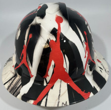 New Full Brim Hard Hat Custom Hydro Dipped JUMPMAN