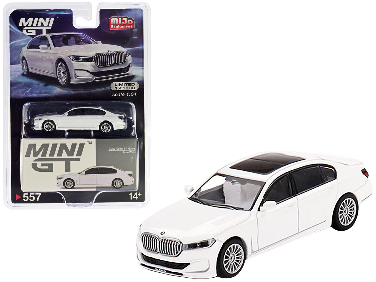 MINI GT 1/64 BMW アルピナ B7 xDrive ホワイト Mini GT 1:64 BMW Alpina B7 xDrive Alpine White Diecast Car