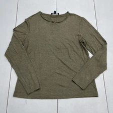 Lafayette 148 Green Long Sleeve T Shirt Women’s Size Large