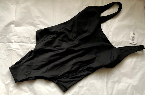 NWT Lululemon Waterside Scoop One-Piece Swimsuit Size 4 Black LW2DKXS-$128
