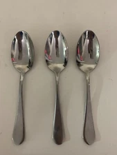 Pfaltzgraff Satin Gotham Set of 3 Stainless Tablespoons 6 1/4" Long