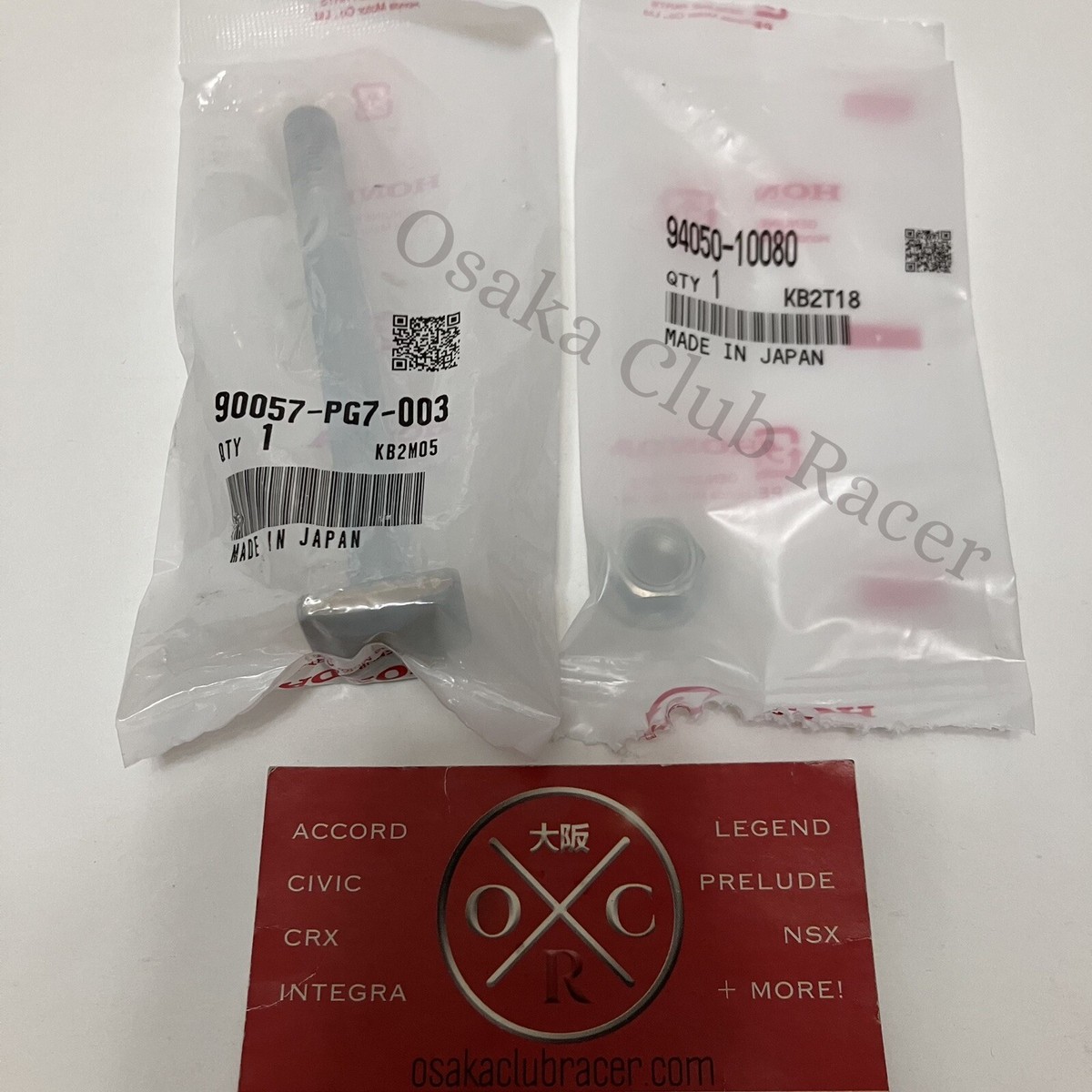 Genuine OEM Honda Alternator Bolt & Nut Set EF Civic CRX Si 90057