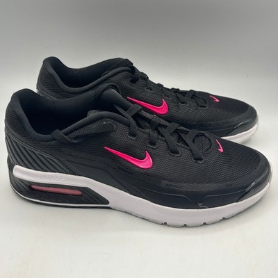 Nike Air Max Bia Shoes Women Size 9.5 Black Hyper Pink Running IF2628-006