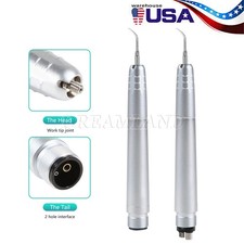 Dental Ultrasonic Air Perio Scaler Handpiece Hygienist 2/4Hole 3 Original Tip ns