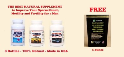 NATURAL HELP FOR SPERMCOUNT & BOOSTER - HIGH POTENCY ALPHA MALE MADE IN USA