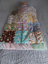 New Unique baby pram patchwork guinea pigs & hedgehogs back patchwork blue green