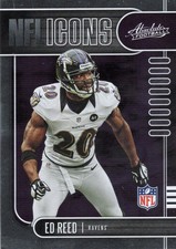 2019 Panini Absolute - NFL Icons Ed Reed #19 Baltimore Ravens