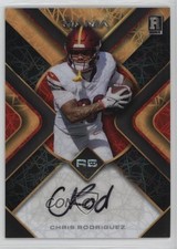 2023 Wild Card Mania Pro-Look Gold Lazers /4 Chris Rodriguez Jr Auto 0z5